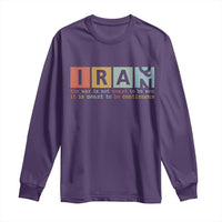 Iran The War Is Meant To Be Continuous Vintage Graphic Long Sleeve Shirt Orwell Quotes Geopolitical Satire