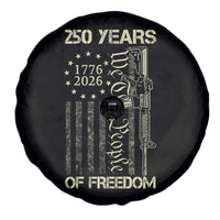 250 Years of Freedom Camo Flag Spare Tire Cover We The People Second Amendment 1776-2026 Patriotic
