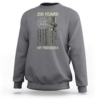 250 Years of Freedom Camo Flag Sweatshirt We The People Second Amendment 1776-2026 Patriotic