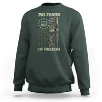 250 Years of Freedom Camo Flag Sweatshirt We The People Second Amendment 1776-2026 Patriotic