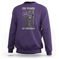 250 Years of Freedom Camo Flag Sweatshirt We The People Second Amendment 1776-2026 Patriotic