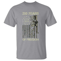 250 Years of Freedom Camo Flag T Shirt We The People Second Amendment 1776-2026 Patriotic