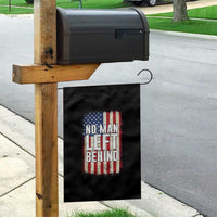 No Man Left Behind Patriotic Garden Flag Distressed American Flag