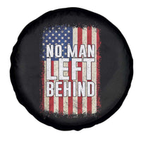 No Man Left Behind Patriotic Spare Tire Cover Distressed American Flag
