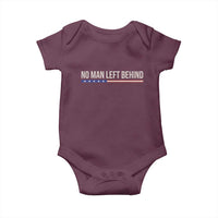 No Man Left Behind Minimalist Patriotic Flag Baby Onesie US Military Brotherhood Pride
