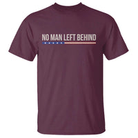 No Man Left Behind Minimalist Patriotic Flag T Shirt US Military Brotherhood Pride