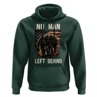 No Man Left Behind Soldiers Brotherhood Hoodie American Flag US Military