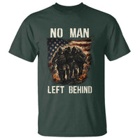 No Man Left Behind Soldiers Brotherhood T Shirt American Flag US Military