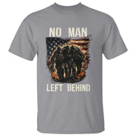 No Man Left Behind Soldiers Brotherhood T Shirt American Flag US Military