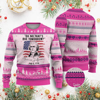 Thomas Jefferson July 3 1776 Historical Meme Ugly Christmas Sweater Oh No That is Due Tomorrow