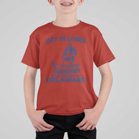 Get In Loser We are Crossing The Delaware T Shirt For Kid Funny George Washington Nautical Humor Graphic