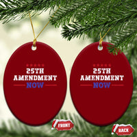 25th Amendment Now Patriotic Ceramic Ornament Red White and Blue Political Satire