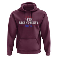 25th Amendment Now Patriotic Hoodie Red White and Blue Political Satire