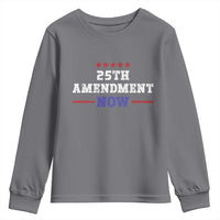 25th Amendment Now Patriotic Youth Sweatshirt Red White and Blue Political Satire