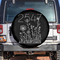 25 47 Floral Wildflower Subtle Graphic Spare Tire Cover Political Satire Patriotic 25th Amendment