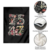 2547 Wildflower Floral Graphic Garden Flag Subtle Coded 25th Amendment Political Satire Aesthetic