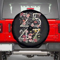 2547 Wildflower Floral Graphic Spare Tire Cover Subtle Coded 25th Amendment Political Satire Aesthetic