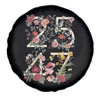 2547 Wildflower Floral Graphic Spare Tire Cover Subtle Coded 25th Amendment Political Satire Aesthetic