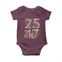 2547 Wildflower Floral Graphic Baby Onesie Subtle Coded 25th Amendment Political Satire Aesthetic