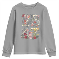 2547 Wildflower Floral Graphic Youth Sweatshirt Subtle Coded 25th Amendment Political Satire Aesthetic