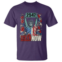 25th Amendment Now 2547 T Shirt Statue of Liberty Floral Political Statement Graphic