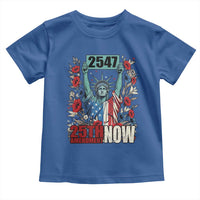 25th Amendment Now 2547 Toddler T Shirt Statue of Liberty Floral Political Statement Graphic