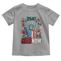 25th Amendment Now 2547 Toddler T Shirt Statue of Liberty Floral Political Statement Graphic