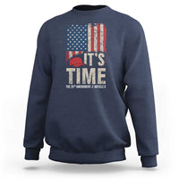 It's Time The 25th Amendment Sweatshirt Article II Red Hat Distressed American Flag Graphic