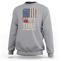 It's Time The 25th Amendment Sweatshirt Article II Red Hat Distressed American Flag Graphic