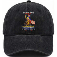Proud American Humor Patriotic Frog On Bicycle Graphic Washed Cotton Baseball Cap Imagine A Country So Great Pride
