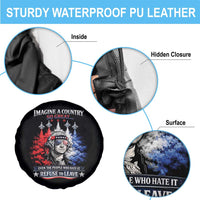 Patriotic George Washington Sunglasses and Fighter Jets Spare Tire Cover Imagine A Country So Great Pride