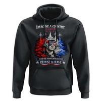 Patriotic George Washington Sunglasses and Fighter Jets Hoodie Imagine A Country So Great Pride