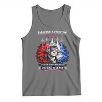 Patriotic George Washington Sunglasses and Fighter Jets Tank Top Imagine A Country So Great Pride