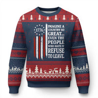 Vintage 1776 Betsy Ross Flag Imagine A Country So Great Ugly Christmas Sweater Retro Patriotic American Heritage