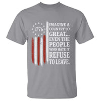 Vintage 1776 Betsy Ross Flag Imagine A Country So Great T Shirt Retro Patriotic American Heritage