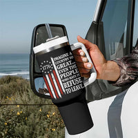 Vintage 1776 Betsy Ross Flag Imagine A Country So Great Tumbler With Handle Retro Patriotic American Heritage