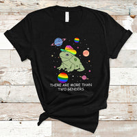 LGBT Gay Pride T Shirt There Are More Than Two Genders Equality LGBT Pride Frog - Wonder Print Shop