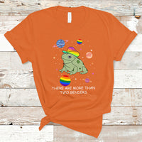 LGBT Gay Pride T Shirt There Are More Than Two Genders Equality LGBT Pride Frog - Wonder Print Shop
