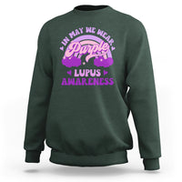 Lupus Awareness Sweatshirt In May We Wear Purple Lupus Awareness Purple Ribbon Awareness - Wonder Print Shop