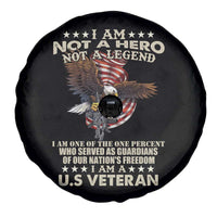 American Veteran Spare Tire Cover I Am Not A Hero Or Legend Bald Eagle