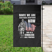 American Patriot Garden Flag This Is A Cordless Hole Puncher US Flag Rifle