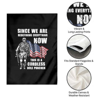 American Patriot Garden Flag This Is A Cordless Hole Puncher US Flag Rifle