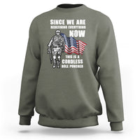American Patriot Sweatshirt This Is A Cordless Hole Puncher US Flag Rifle - Wonder Print Shop