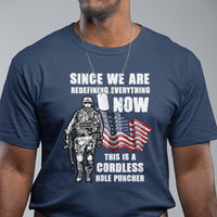 American Patriot T Shirt This Is A Cordless Hole Puncher US Flag Rifle - Wonder Print Shop