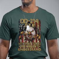 Veteran T Shirt DD-214 It's A Veteran Thing You Wouldn't Understand US Flag Bald Eagle - Wonder Print Shop