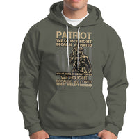Veteran Hoodie We Fought Because We Love What We Left Behind American Flag Soldier - Wonder Print Shop