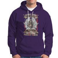 Veteran Hoodie Don't Take Freedom For Granted They Fought For It US Flag Memorial Soldier - Wonder Print Shop