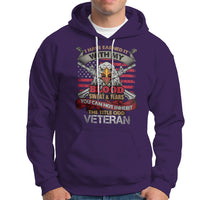 Veteran Hoodie I Have Earned It With My Blood Sweat And Tears US Flag Patriotic Bald Eagle Spirit - Wonder Print Shop