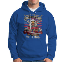 Veteran Hoodie I Have Earned It With My Blood Sweat And Tears US Flag Patriotic Bald Eagle Spirit - Wonder Print Shop