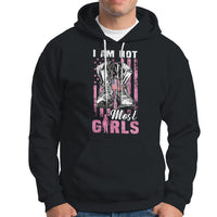 Female Veteran Hoodie I Am Not Most Girls American Flag Combat Boots And Dog Tags - Wonder Print Shop